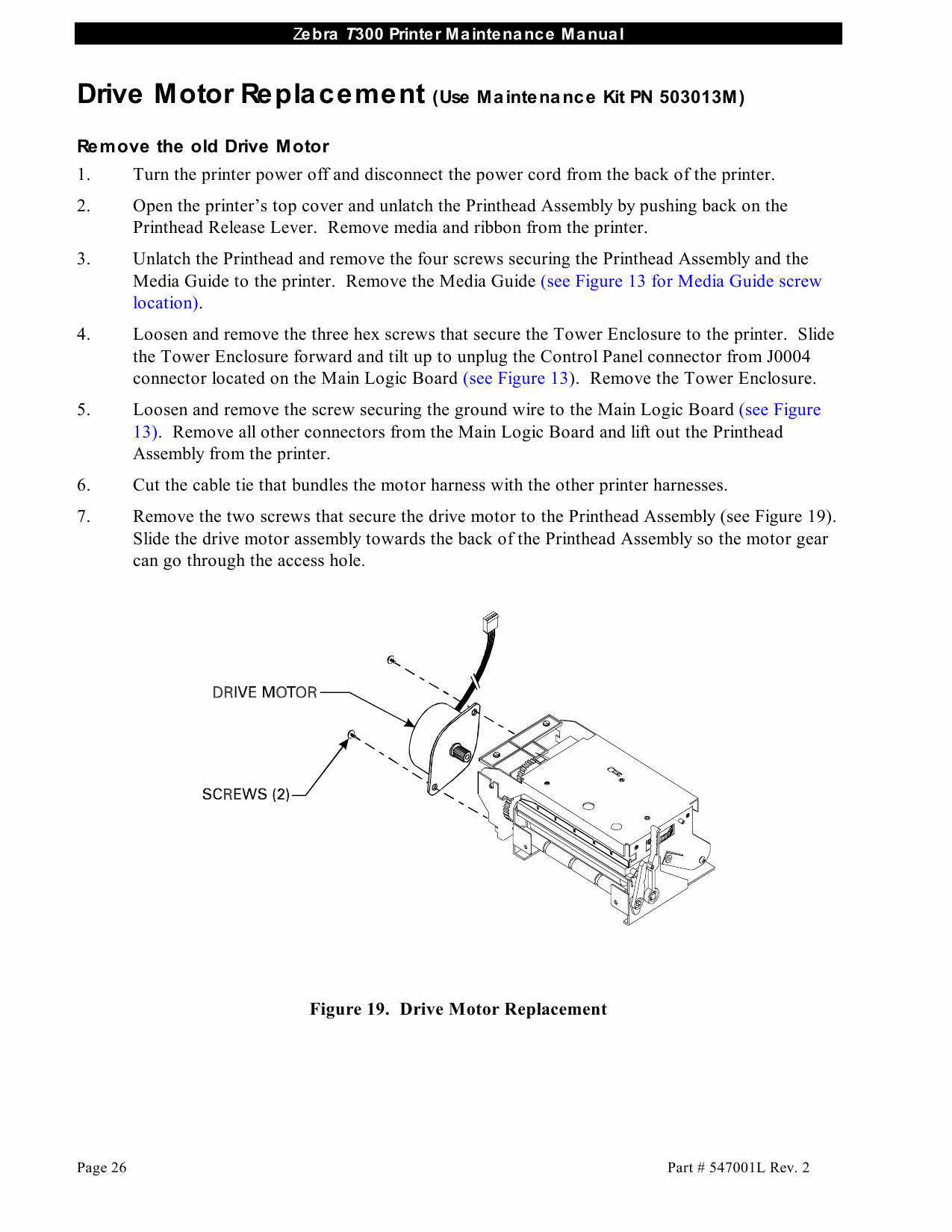 Zebra Label T300 Maintenance Service Manual-4